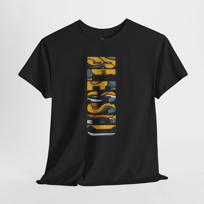Retro 5 "TOKYO" Varsity Maize and Wolf Grey Shirt- BLESSED