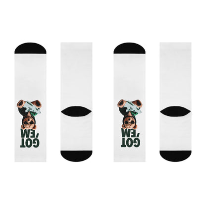 Retro 4 Oxidized Green Got Em Socks