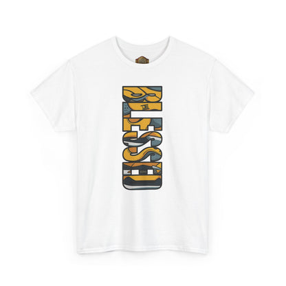 Retro 5 "TOKYO" Varsity Maize and Wolf Grey Shirt- BLESSED