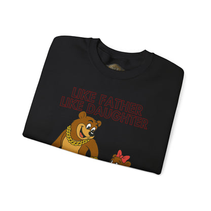 Retro 5 Fire Red "BLACK TONGUE" SweatShirt- LIKE FATHER LIKE DAUGHTER