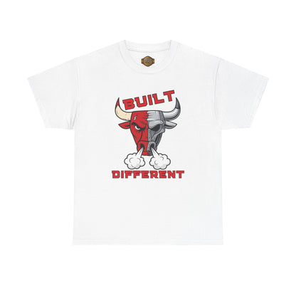 Retro 5 Fire Red "BLACK TONGUE" Shirt--BUILT DIFFERENT