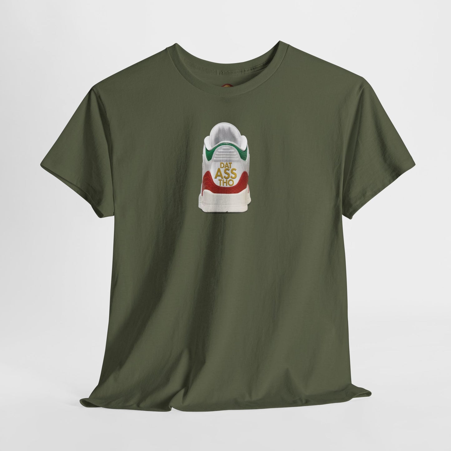 Retro 3 EL VUELO Summit White and Pine Green Shirt -Dat Assss Tho