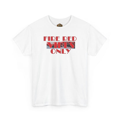 Retro 5 Fire Red "BLACK TONGUE" Shirt- FIRE RED VIBES ONLY  AJ FIRE RED