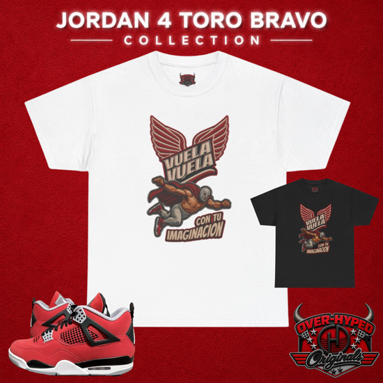 Shirt to Match Jordan 4 Toro Bravo – Sneaker Match Tee VUELA VUELA